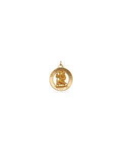 14kt Yellow 25mm St. Christopher Medal