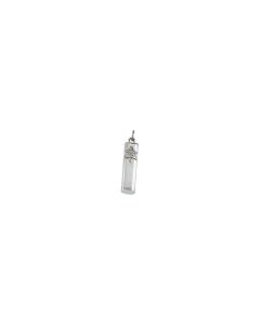 Sterling Silver 21x5mm Mezuzah Pendant