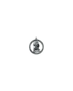 Sterling Silver 29mm St. Christopher Medal