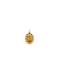 14kt Yellow 22x16mm Miraculous Medal