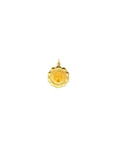 14kt Yellow 25x21mm Miraculous Medal