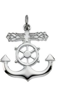 Mariners Cross Pendant Sterling Silver  19.00X16.00 Mm