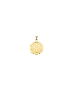 14kt Yellow 23mm Cross Pendant