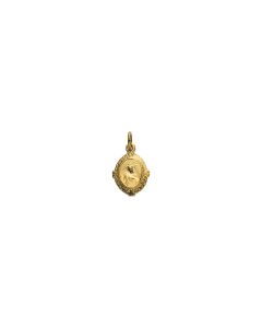 14kt Yellow 12x9mm Sacred Heart of Jesus Medal