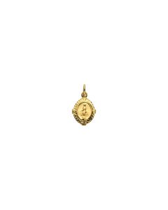 14kt Yellow 12x9mm Miraculous Medal