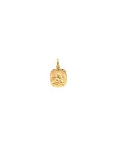 14kt Yellow 12x11mm Angel Medal