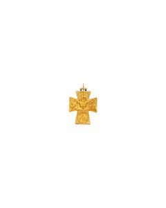 14kt Yellow 28x23.5mm Four-Way Cross Medal