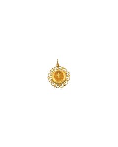 14kt Yellow 20x18.5mm Confirmation Medal