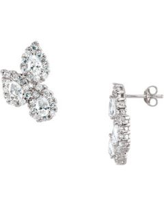 Tears Of Remembrance Earrings Sterling Silver  Pair Size Tears Of Remembrance Earrings