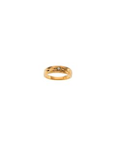 Men's Band and Ladies Engagement Ring