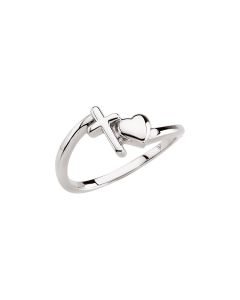 Cross & Heart Chastity Ring