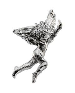 Dancing Angel Lapel Pin 14K Yellow Gold 20.00X13.00 Mm