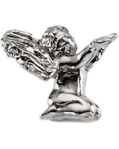 Kneeling Angel Lapel Pin 14K Yellow Gold 10.00X12.00 Mm