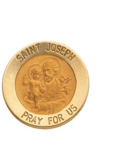 St. Joseph Lapel Pin 14K Yellow Gold 15.00 Mm