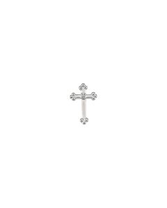 Diamond Cross Lapel Pin