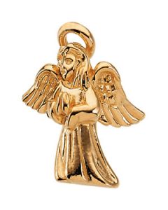 Angel Lapel Pin 14K Yellow Gold 09.00 Mm