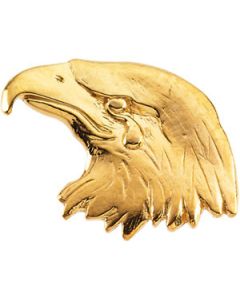 Eagle Lapel Pin 14K Yellow Gold 11.50X26.00 Mm