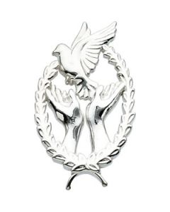 Remembrance Lapel Pin Sterling Silver  Sm;P;Rememberance Lapel Pin