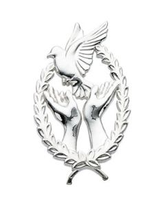 Remembrance Lapel Pin Sterling Silver  Lg Rememberance Lapel Pin