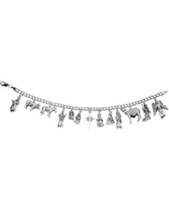 Nativity Bracelet Sterling Silver  71/2 Inch