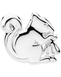 The Trusting Squirrel Brooch Sterling Silver  20.75X24.50 Mm