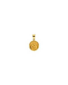 18kt Yellow 13mm Our Lady of Perpetual Help Medal