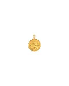 18kt Yellow 24.5mm Our Lady of Perpetual Help Medal