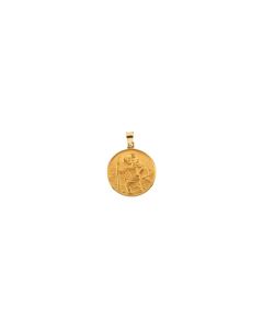 18kt Yellow 24.5mm St. Christopher Medal