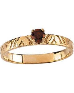 Youth Genuine Birthstone Ring 14K White Gold March Childrens Genuine Birthstone Ring