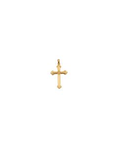 14kt Yellow .04 CTW Diamond Cross Pendant