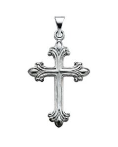 Cross Pendant Platinum  24.00X17.50 Mm