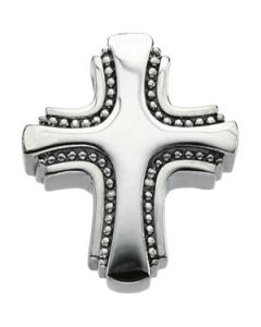 Small Cross Slide 14K White Gold Slide