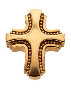 Small Cross Slide 14K Yellow Gold Slide