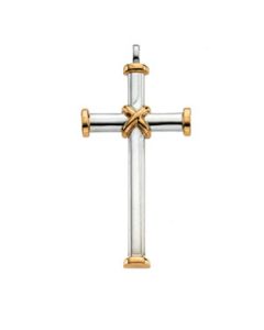 Cross Pendant 14K White Gold 14Kw Cross Pendant