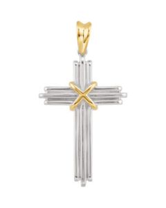 Cross Pendant 14K White Gold Pendant