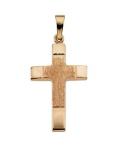 Cross Pendant 14K Yellow Gold 24.25X16