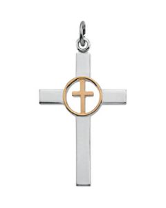Cross Pendant Sterling Silver  35.00 X 21.00 Mm