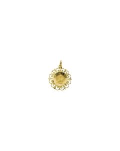 14kt Yellow 18.5mm Round St. Elizabeth Seton Medal