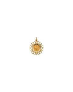 14kt Yellow 18.5mm Infant of Prague Medal