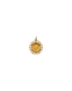14kt Yellow 18.5mm Infant Jesus Medal