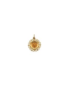 14kt Yellow 18.5mm St. Jude Medal
