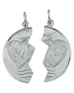 Miz Pah Pend Medal Sterling Silver  27.75X15.5