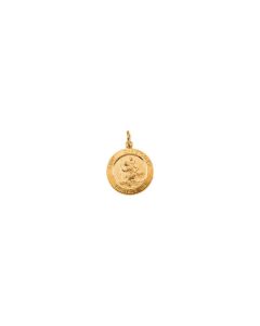 14kt Yellow 15mm St. Christopher Medal