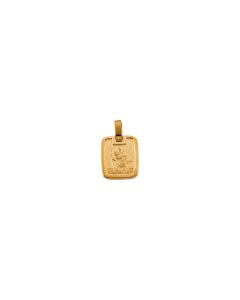 14kt Yellow 13.1x11.2mm St. Christopher Medal