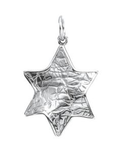 Star Of David 14K White Gold 19.25X16.75 Mm