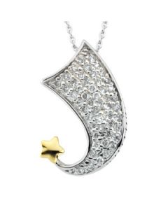 Possibilities Pendant With Cubic Zirconia And Ster Chain Sterling Silver  Pendant Possibilities Pendant With Cubic Zirconia And Ster Chain