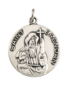 St. Brendan Medal 14K Yellow Gold 18.00 Mm;P;St. Brendan Medal
