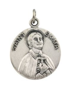 St. Emma Medal With 18.00 Inch Chain Sterling Silver  18.00 Mm St. Emma Medal With 18.00 Inch Chain