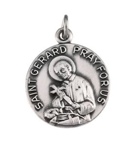 St. Gerard Medal With 18.00 Inch Chain Sterling Silver  18.00 Inch;P;St. Gerard Medal With 18.00 Inch Chain