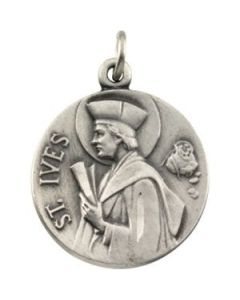 St. Ives Medal W/ 18 Inch Chain Sterling Silver  10pcs
